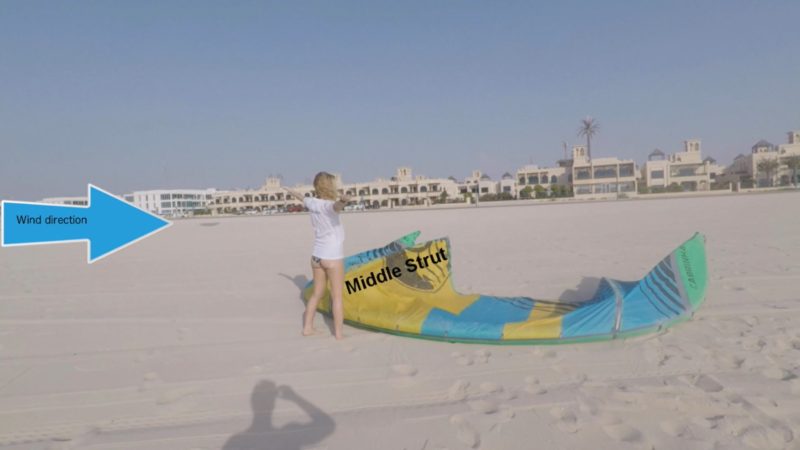 kite surf basics kite position on the ground