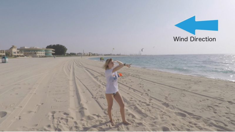 kite surf basics in Dubai kite setup and wind direction