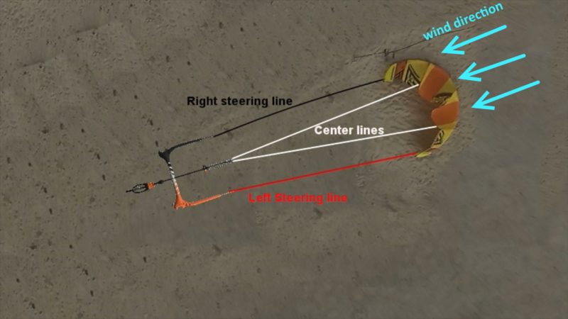 Kite surf basics kite lines setup