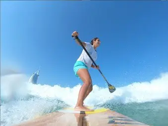 paddle board safety in Dubai