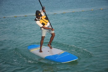 Stand up paddle boarding balance