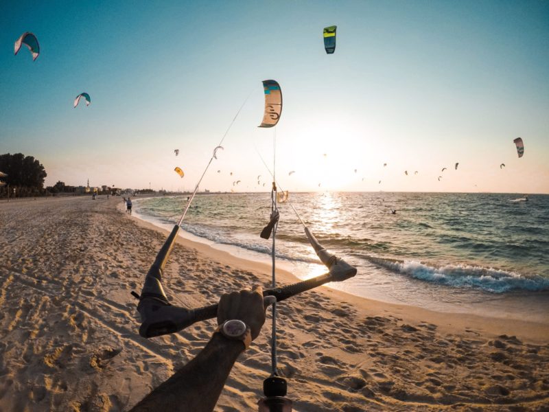 kite surfing beach dubai