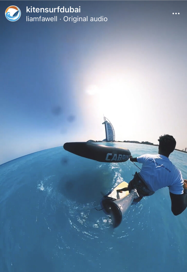 Wing surf in Dubai